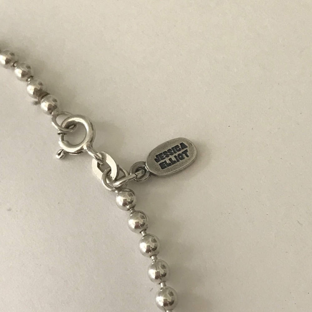 Jessical Elliot 925 silver 16” bead link necklace